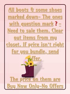 All Boots & Few Shoes Markdown